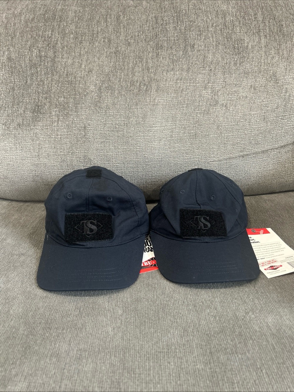 Tru Spec Contractor Cap Hat Navy Blue Adjustable Lot Of 2 New